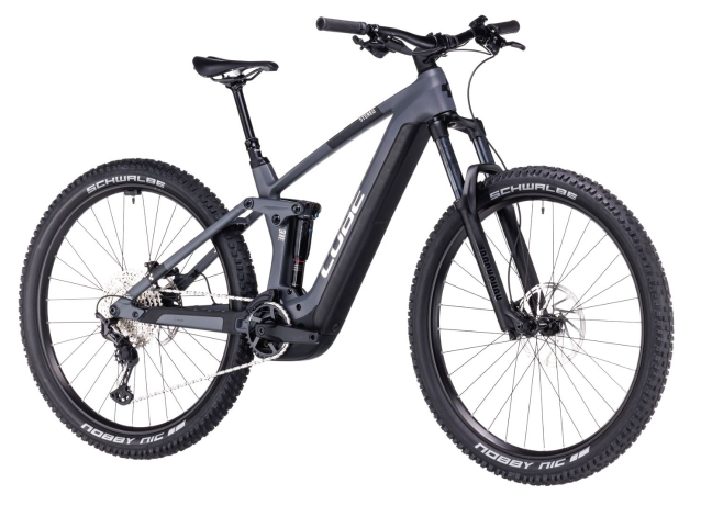 Električno Fully kolo CUBE Stereo Hybrid 140 HPC Race 750 Siva